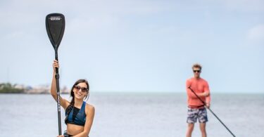 paddleboarding
